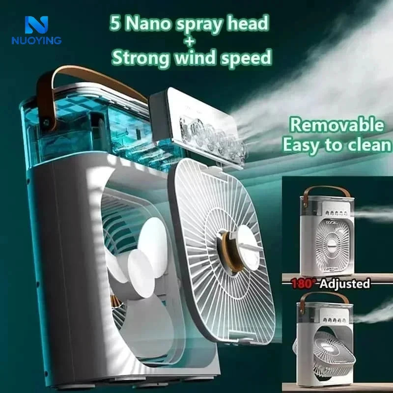 Ventilador Enfriador Portátil 3 en 1 Mini Aire Acondicionado
