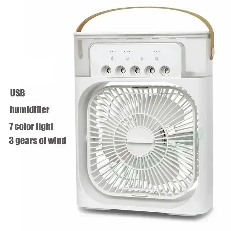 Ventilador Enfriador Portátil 3 en 1 Mini Aire Acondicionado