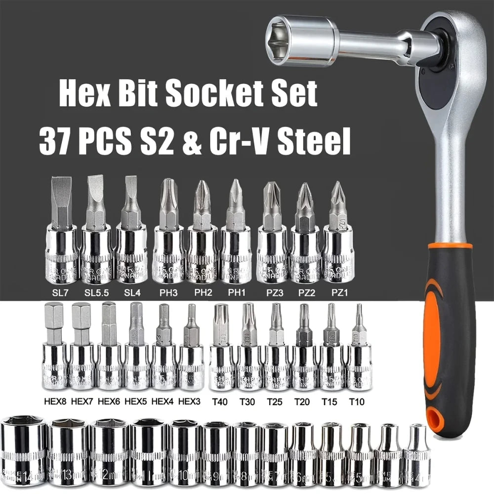 Set Completo de Herramientas Métricas para Mecánica