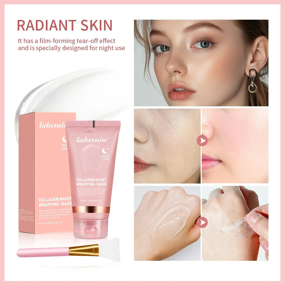 Mascarilla Facial Envolvente de Colágeno