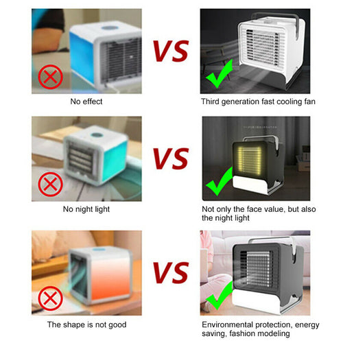 Mini Ventilador USB Iones Negativos Aire Fresco Silencioso
