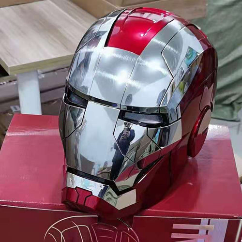 Casco Iron Man Eléctrico con Mando a Distancia y Control de Voz